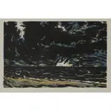 John Houston, NIGHT SKY OVER THE BASS ROCK, Lithograph, 75/100