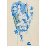 Matthew Smith, TWO STUDIES IN BLUE, Watercolour, blue ink on paper