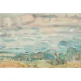 EVENING, ARNISTON by William George Gillies, watercolour, sold Apr 2022