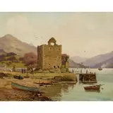 Andrew Healey Hislop, CARRICK CASTLE, LOCH GOIL, oil on canvas