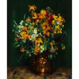 Andrew Law, STILL LIFE WITH WALLFLOWERS, oil on canvas