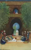 Hans Jacob Hansen, ARAB QUARTER, ORAN, ALGERIA, watercolour