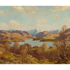 Francis Patrick Martin, VIEW ACROSS THE LOCH, oil on canvas