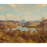 Francis Patrick Martin, VIEW ACROSS THE LOCH, oil on canvas