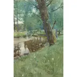 James Paterson, THE TURN OF THE STREAM, MONIAIVE, watercolour