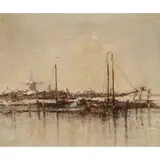 William Alfred Gibson, CANAL SCENE, WINTER