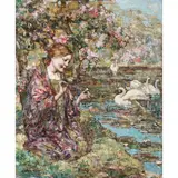 Edward Atkinson Hornel, BY THE LAKESIDE