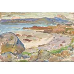 David Macbeth Sutherland, LAIDE, WESTER ROSS, oil on board