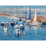 James Fullarton, THE MARINA, oil on canvas
