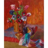 Mary Nicol Neill Armour, STILL LIFE WITH TULIPS