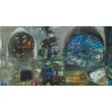 Robin Philipson, WINDOW SEQUENCE, BLUE, pen and ink and watercolour