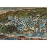 GARDENSTOWN by William George Gillies, pen and ink and watercolour, sold Jun 2022