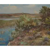 William Stewart MacGeorge, A MOORLAND LOCH, GALLOWAY, oil on canvas