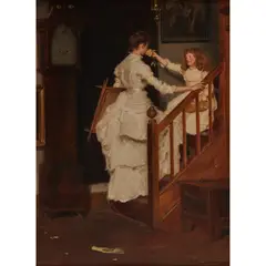 John Henry Lorimer, SWEET ROSES, oil on canvas