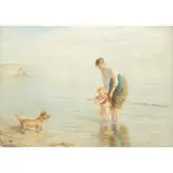 Hugh Cameron, SUMMER FROLICS, oil on canvas