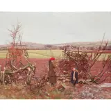 George Houston, THE HERALDS OF SPRING, oil on canvas