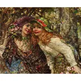 Edward Atkinson Hornel, GATHERING WILD FLOWERS