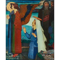 Ancell Stronach, WHERE SINKS THE VOICE OF MUSIC INTO SILENCE, oil on canvas