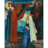 Ancell Stronach, WHERE SINKS THE VOICE OF MUSIC INTO SILENCE, oil on canvas