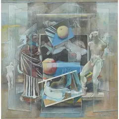 James Cowie, COMPOSITION (STUDY), mixed media