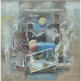 James Cowie, COMPOSITION (STUDY), mixed media