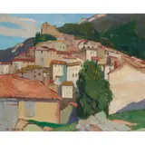BORMES by William Crozier, oil on board, sold Jun 2022