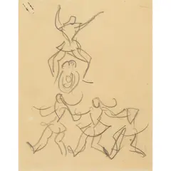 Margaret Morris, PRINCE IGOR, Pencil on buff paper