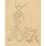 Margaret Morris, PRINCE IGOR, Pencil on buff paper