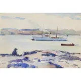 Francis Cadell, ON THE SHORE, IONA (THE SOUND OF IONA), c.1922