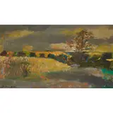 Robert Henderson Blyth, THE ROAD TO FOCHABERS, oil on board