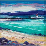 John Lowrie Morrison, THE GIGHA FERRY ARRIVING AT THE SLIPWAY, 2006, oil on canvas