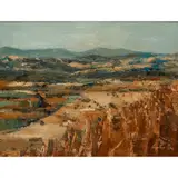 Perpetua M. Pope, UNTITLED (SUMMER LANDSCAPE), oil on canvas