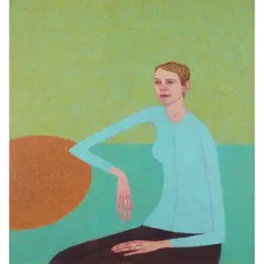 Abigail McLellan, SEATED FIGURE, 1997, oil on canvas