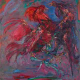Robin Philipson, COCKFIGHT, 1988