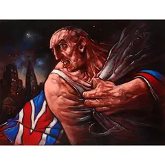Peter Howson, BREXIT INTO THE ABYSS, 2017, pastel