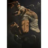 Peter Howson, FACE OF BRITAIN III, 1991, oil on canvas