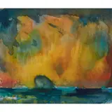 John Houston, BASS ROCK AFTER THE RAIN, 1992