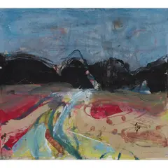 James D. Robertson, SCOTTISH LANDSCAPE, mixed media
