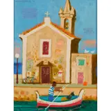 Leon Morrocco, PASSING THE LITTLE CHURCH, LIPARI, 1999