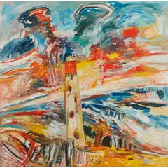 John Bellany, THE LIGHTHOUSE, oil on canvas