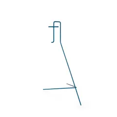 Martin Boyce, BLUE MASK STAND (FOR C), 2007, Painted steel sculpture