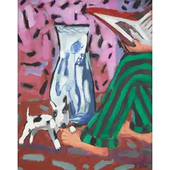 TOY by Bob Yan (Yan Bo & 闫博), oil on canvas, sold Apr 2022