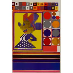 Eduardo Paolozzi, INSIDE DOWN UNDER . . . WHAT ARE THE BUILDING BLOCKS OF STRUCTURALISM, from GENERAL DYNAMIC F.U.N., 1965-70, Off-set lithograph, 1/350
