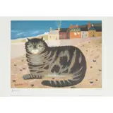 Mary Fedden, CAT ON A CORNISH BEACH