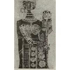 Jyoti Bhatt, LOST PUNDIT NO. 2, 1968, Lithograph, A.P.