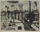 Julian Trevelyan, BOLTON, Etching with aquatint, 10/30