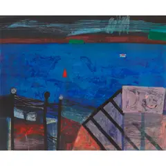 MULL FERRY by Barbara Rae, Screenprint, 9/40, sold Apr 2022