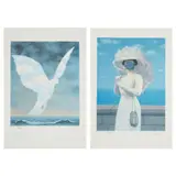 LA GRANDE FAMILLE by René Magritte, Lithograph, 246/300, sold Apr 2022