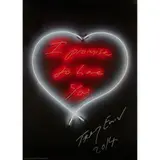 Tracey Emin, I PROMISE TO LOVE YOU, 2014, Off-set lithograph on silk finish paper, from the edition of 500