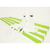 Lynn Chadwick, TWO SITTING FIGURES ON STRIPES, 1972, Lithograph, 17/100